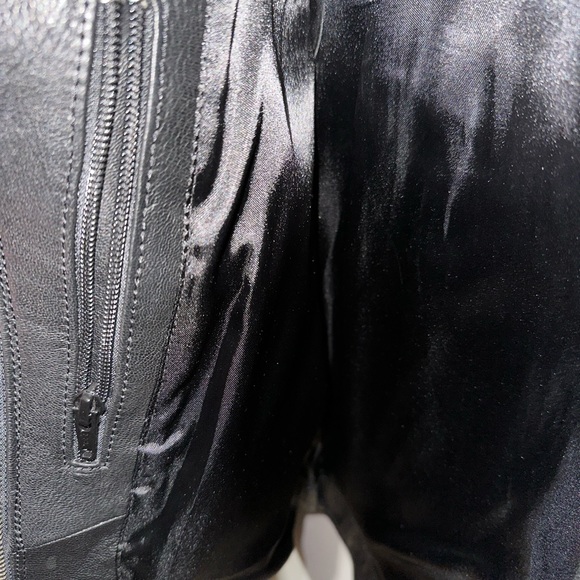 Harley Davidson leather riding jacket women’s medium with rose motif - Picture 5 of 11